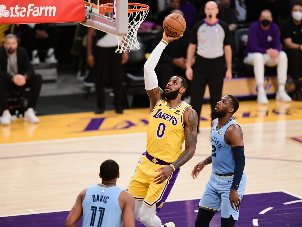 詹姆斯42000分里程碑 湖人三巨头合砍85分力克灰熊